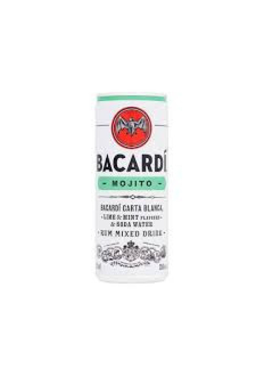 BACARDI Combinado Bacardí carta blanca mojito BACARDÍ Lata de 25 cl.