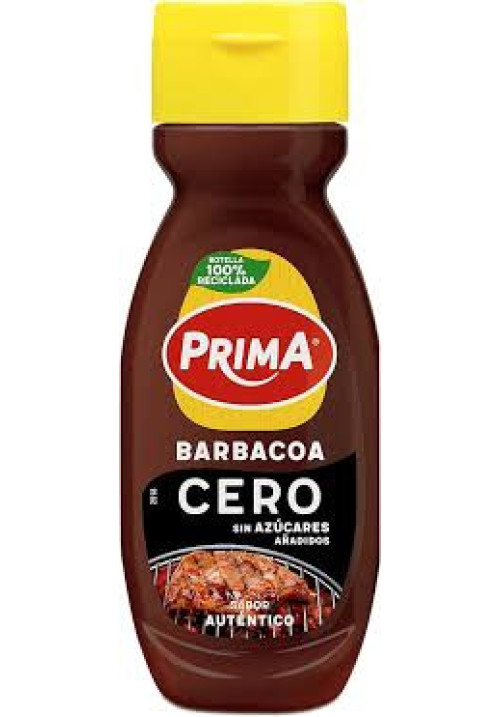 PRIMA Salsa Barbacoa Cero 255 gr. +10 gr. Gratis