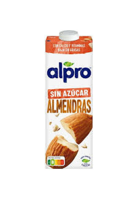 ALPRO Bebida de almendras 100% vegetal, sin azúcar ni edulcorantes 1 l.