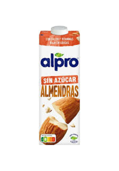 ALPRO Bebida de almendras 100% vegetal, sin azúcar ni edulcorantes 1 l.