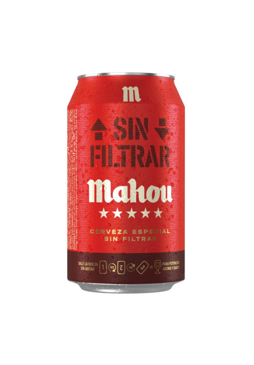 Mahou sin filtrar 5 estrellas 33cl