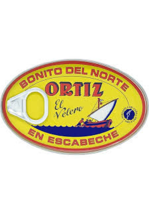 ORTIZ Bonito del norte en escabeche con contenido reducido en sal 82 g.