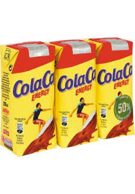 COLACAO Energy Batido de leche enriquecida con cacao 3 x 200 ml.