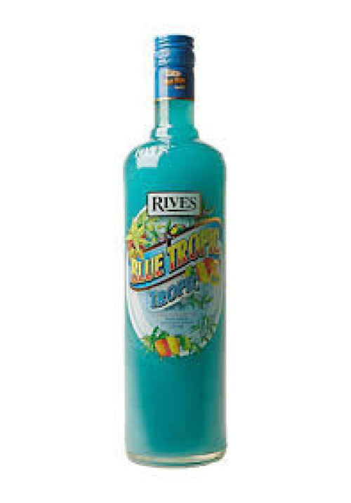 RIVES BLUE TROPIC Bebida refrescante de frutas botella de 1 l.