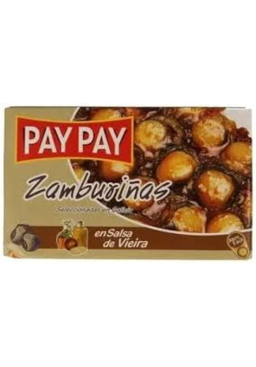 PAY PAY Zamburiñas en salsa de vieira lata de 60 g.