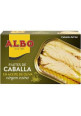 ALBO Caballa del sur en aceite de oliva virgen extra en filetes lata de 85 g.