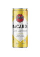 BACARDI Combinado de Bacardí carta blanca con zumo de limón BACARDÍ Lata de 25 cl.