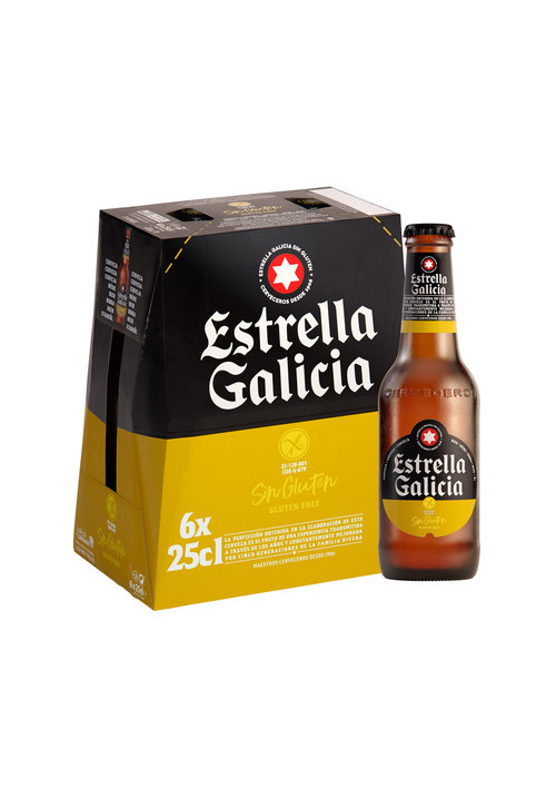 Estrella de Galicia sin gluten 6*25cl