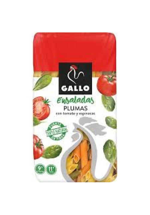 GALLO Pasta pluma con espinacas y tomate GALLO paquete 450 g.