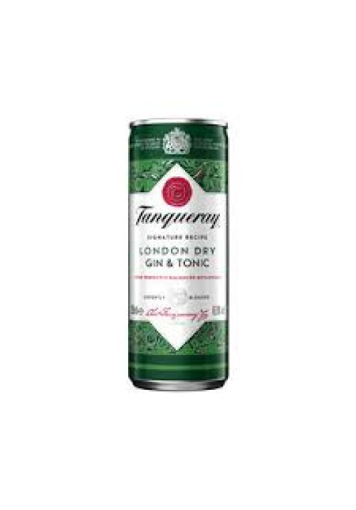 TANQUERAY Combinado (Gin & tonic) ginebra tipo London dry gin + tónica lata 25 cl.