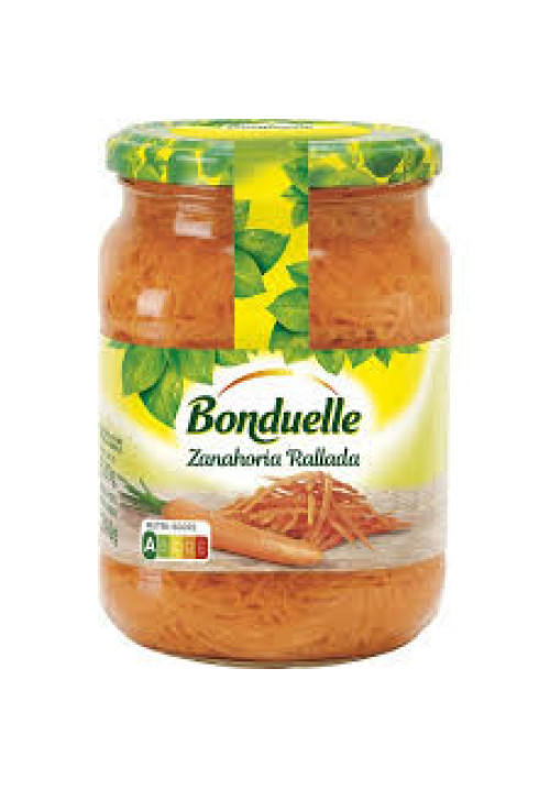 BONDUELLE Zanahoria rallada frasco de 280 g.