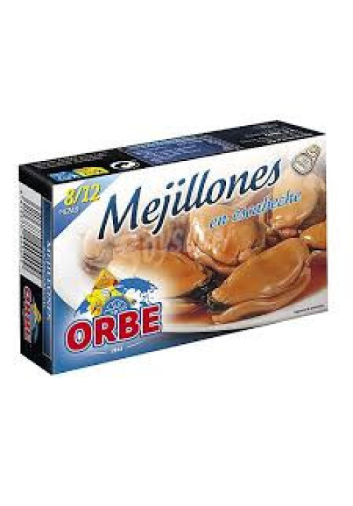 ORBE Mejillones en escabeche lata de 69 g.