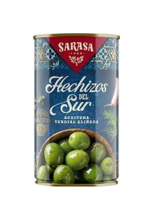 SARASA Hechizos del Sur aceitunas verdes aliñadas 185 g.