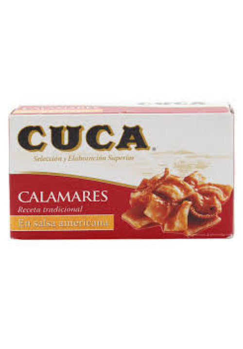 CUCA Calamares en salsa americana en trozos 72 g.