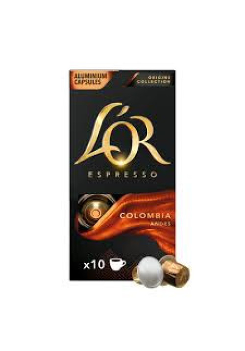 L'OR ESPRESSO Café en cápsulas Colombia I10, 10 uds.