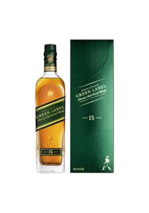 JOHNNIE WALKER Green label Whisky blended escocés 15 años 70 cl..