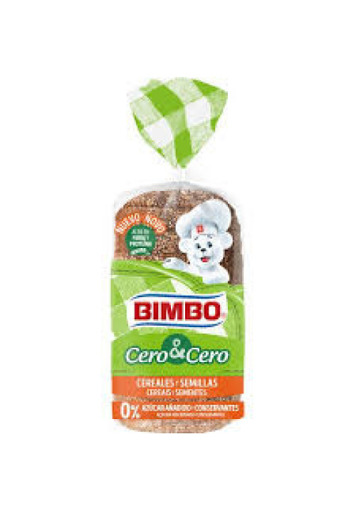 BIMBO Cero cero Pan de molde de cereales y semillas 360 g