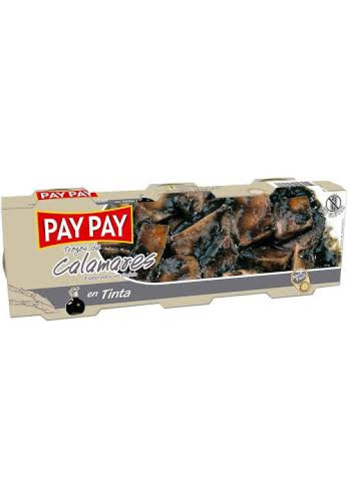 PAY PAY Calamares trozos, en su tinta 165 g.