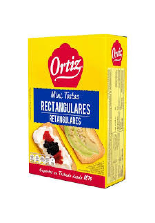 ORTIZ Mini tostas rectangulares 100 g.