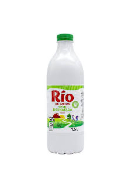 RÍO Leche semidesnatada de vaca, de origen gallego 1.5 l.