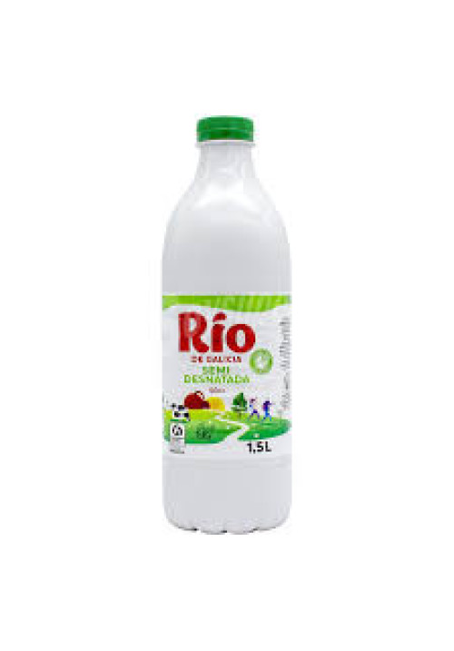 RÍO Leche semidesnatada de vaca, de origen gallego 1.5 l.