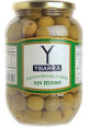 YBARRA Aceitunas verdes manzanilla sin hueso YBARRA bote de 400 g.