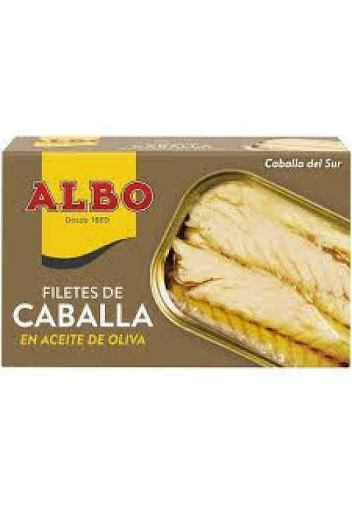 ALBO Caballa del sur en aceite de oliva en filetes lata de 85 g.