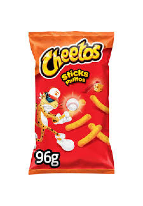 CHEETOS Sticks Snack de palitos de maíz con sabor a queso y ketchup de Matutano 96 g.