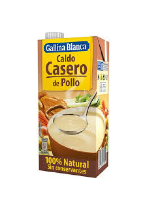 GALLINA BLANCA 100% Natural Caldo de pollo 1 l.