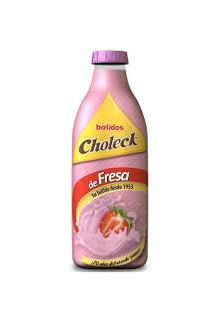 CHOLECK Batido con sabor a fresa CHOLECK 1 l.