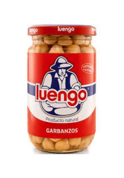 LUENGO Garbanzo cocidos en frasco 200 g.