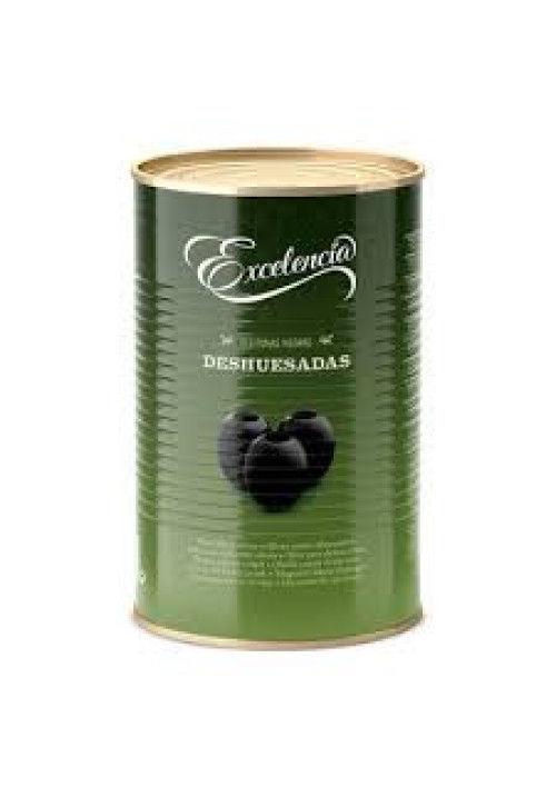 EXCELENCIA Aceitunas negras sin hueso en rodajas EXCELENCIA lata de 175 g.